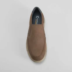 Zapato slip on rukwa piel marrón Hombre Slip On|Zapatos Confort