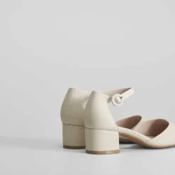 New Zapato tacón beige Mujer Zapatos Confort|Zapatos Tacón