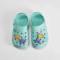 New Zueco de playa pulpos verde Chanclas